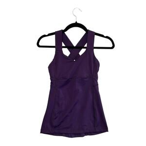 Lululemon Push Ur Limits Tank Top Women's Sz 2 Deep Zinfandel Luxtreme Stretch